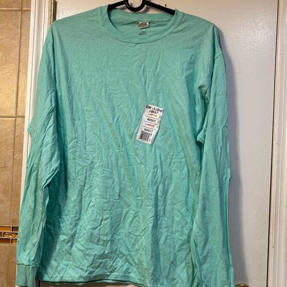 Men's Mint Long Sleeve Shirt